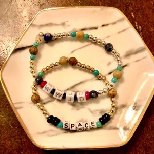 Custom Word/Bead Bracelets. Bohemian style.